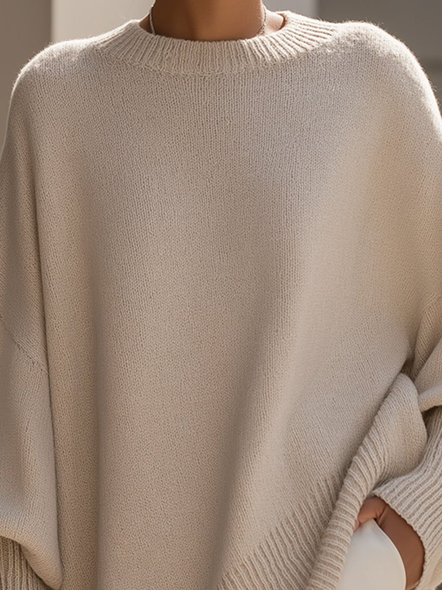 Women’s Ribbed Knit Crewneck Sweater
