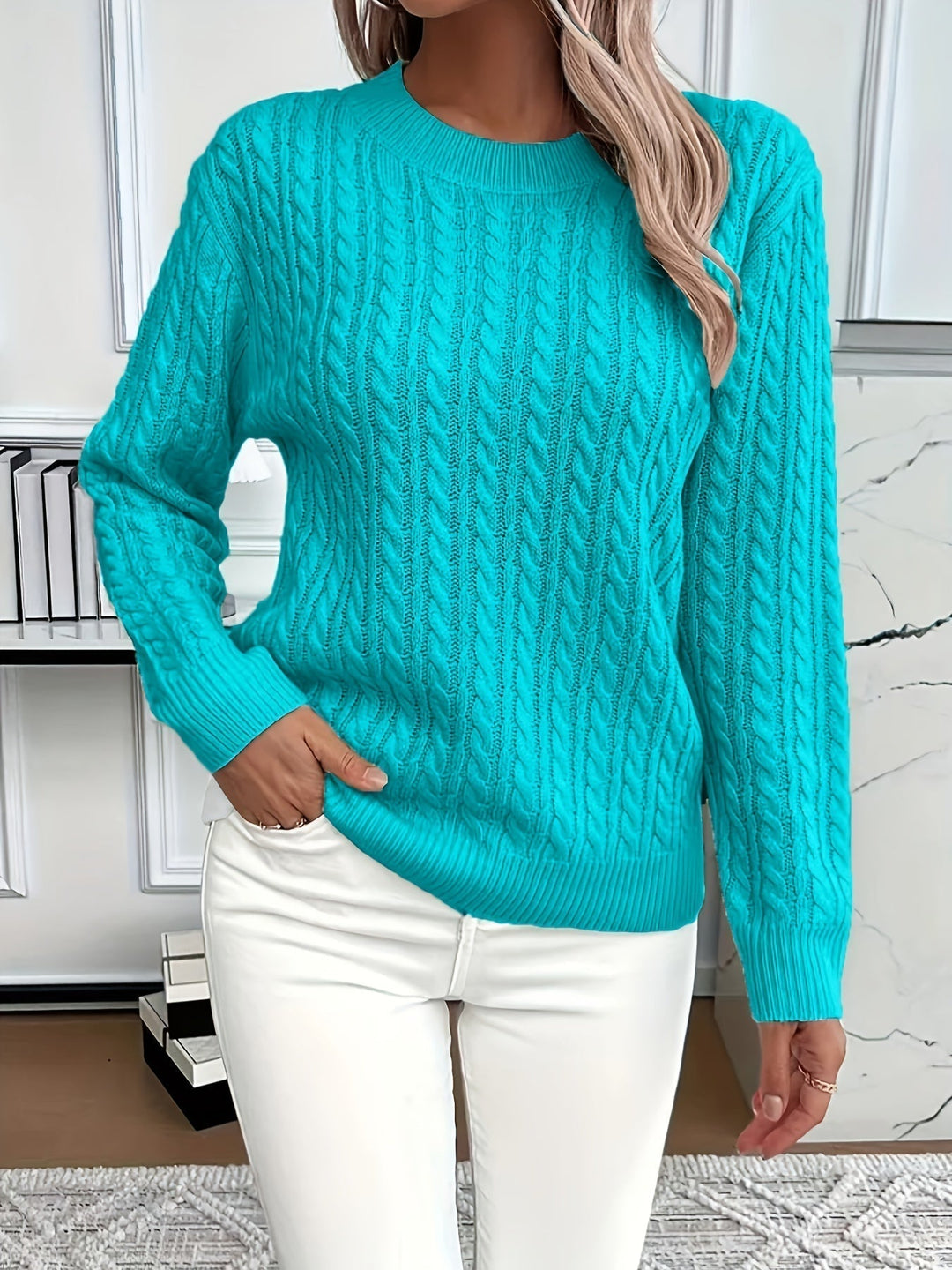 Women’s Cable Knit Winter Jumper