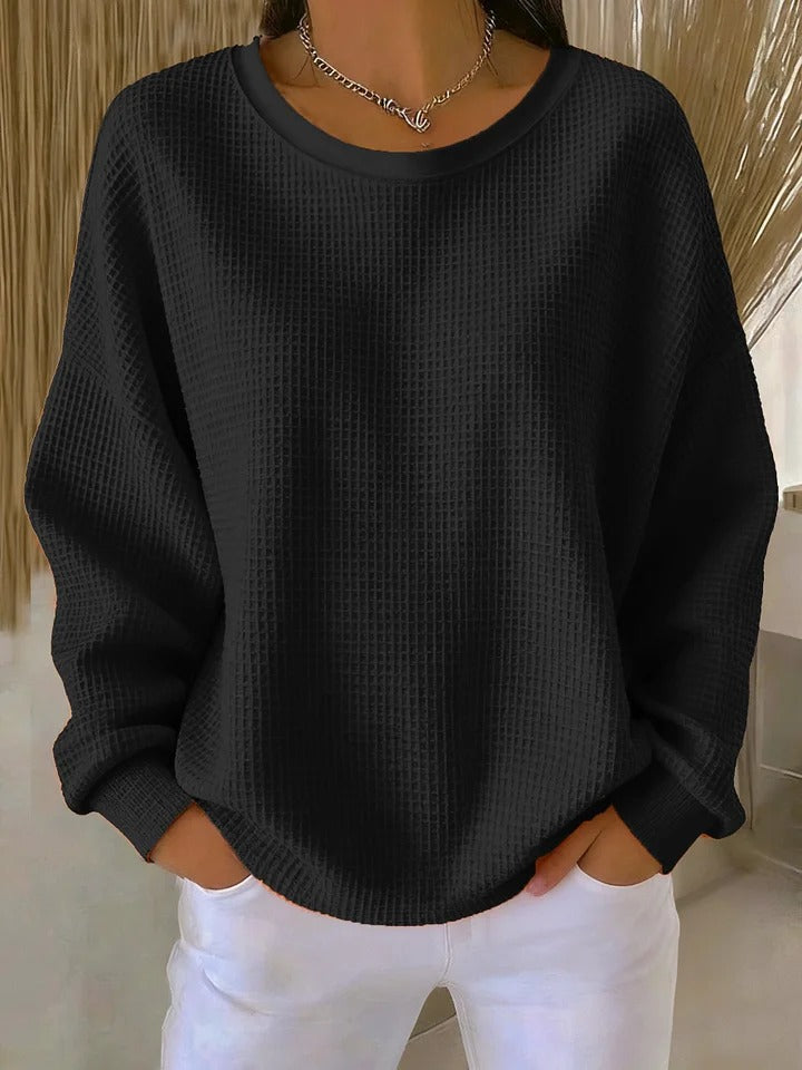 Women's Classic Crewneck Long Sleeve Pullover Sweater