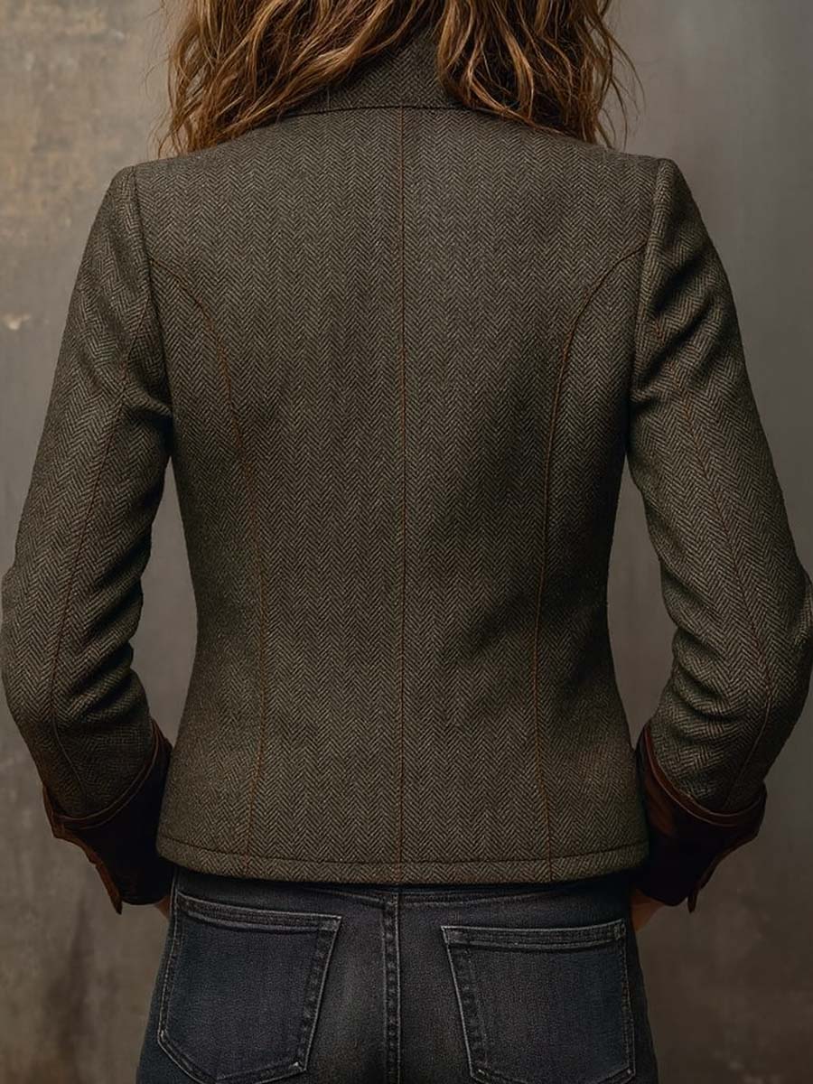 Women’s Tailored Herringbone Jacket