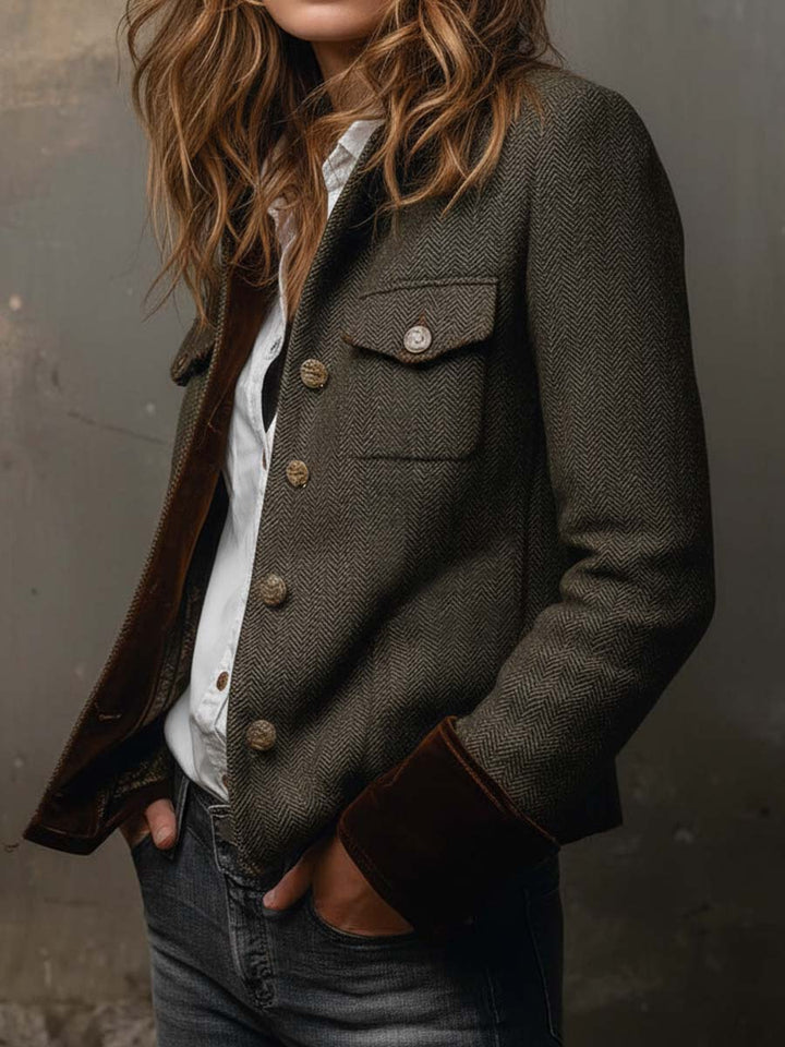 Women’s Tailored Herringbone Jacket