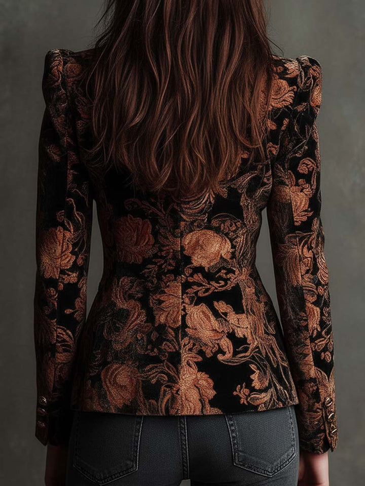 Women’s Floral Print Tailored Blazer