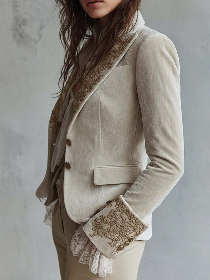Women’s Embroidered Tailored Blazer