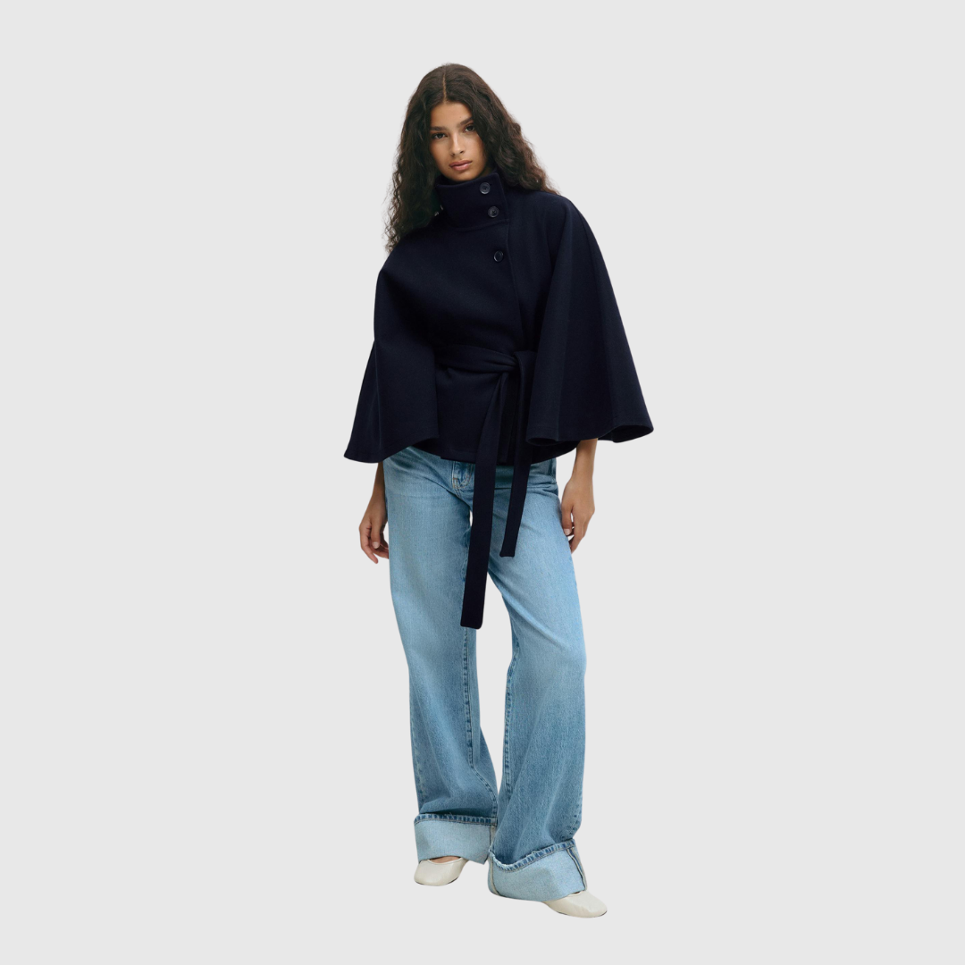 Women’s Belted Cape Jacket