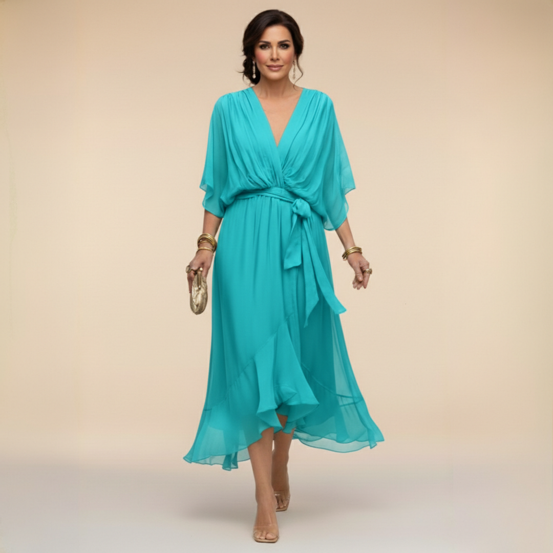 Women’s V-Neck Evening Party Dress