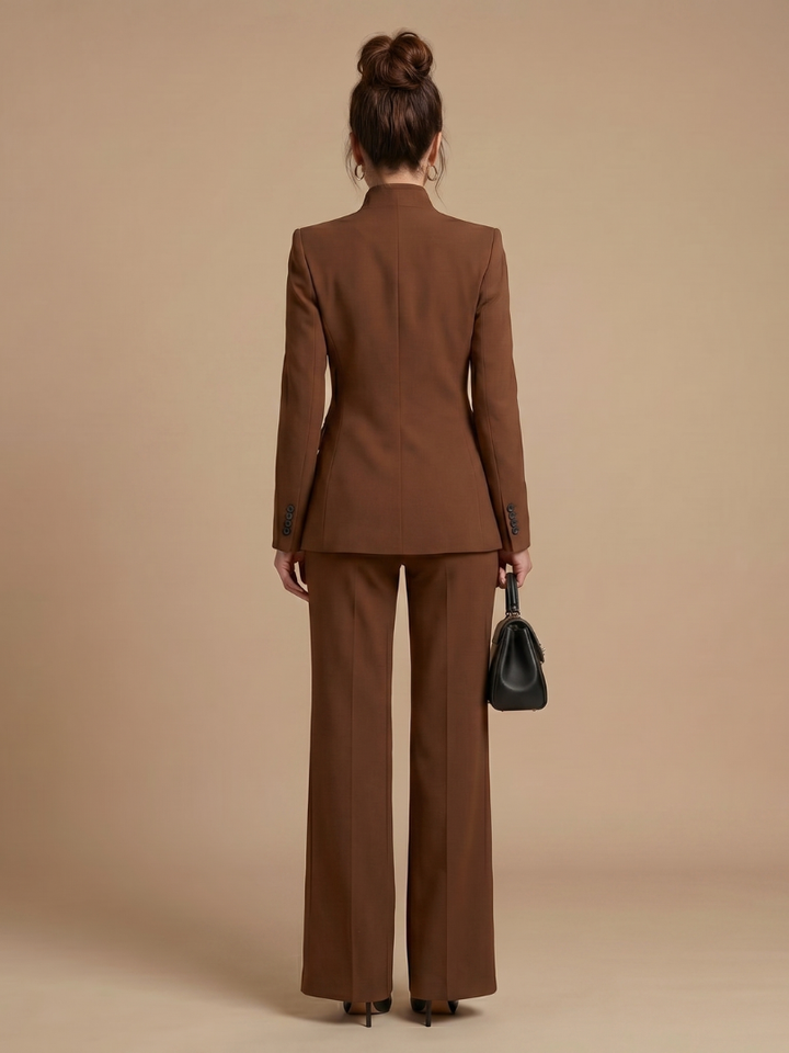 Women’s Tailored Stand Collar Suit