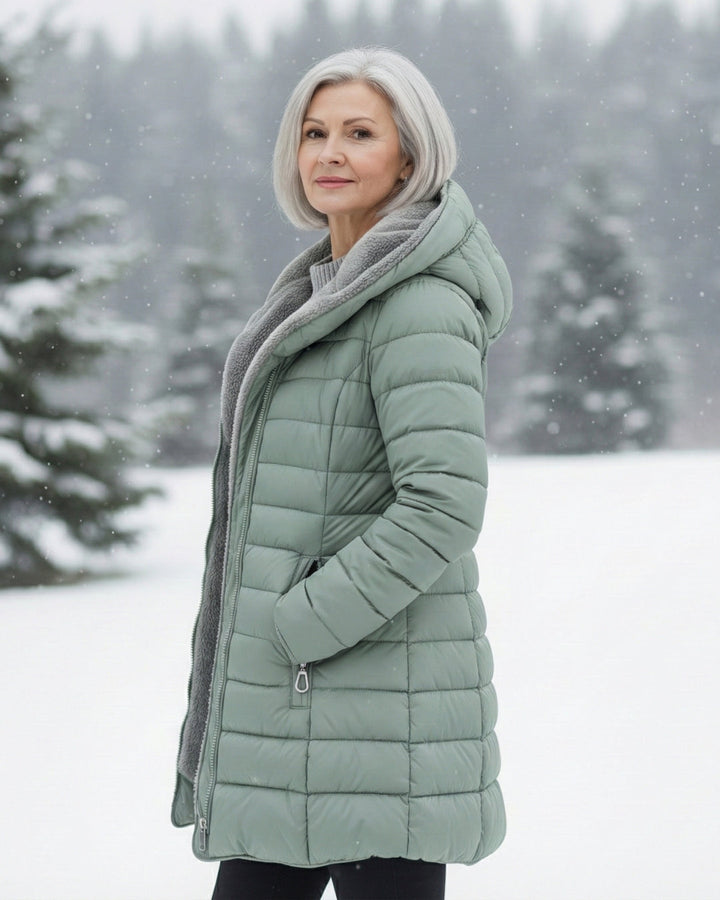 Women’s Fleece Lined Winter Puffer Coat