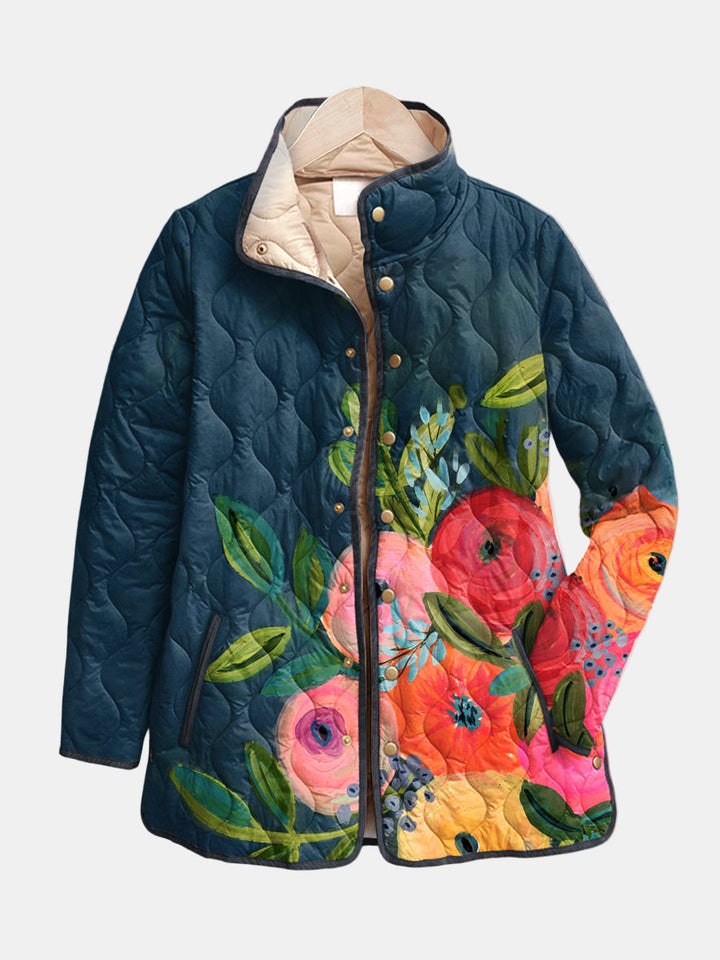 Women’s Vintage Floral Quilted Jacket