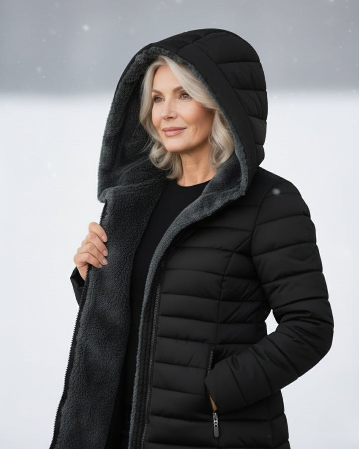 Women’s Fleece Lined Winter Puffer Coat