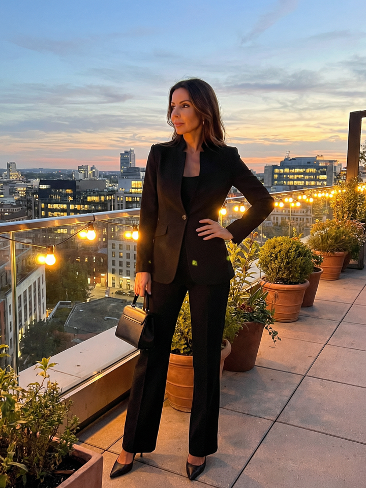 Women’s Tailored Stand Collar Suit