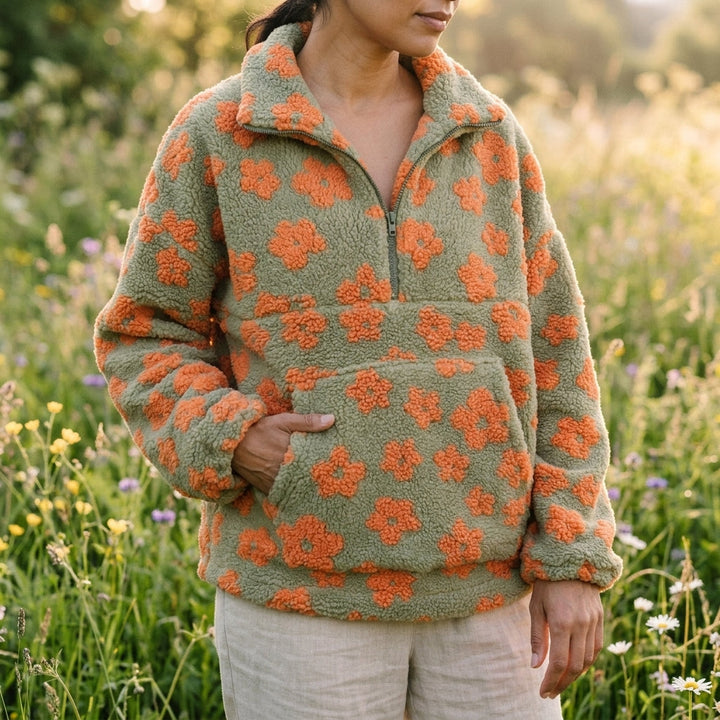 Women’s Cozy Floral Print Jacket