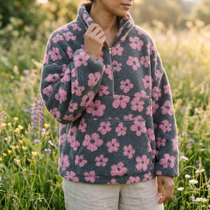 Women’s Cozy Floral Print Jacket