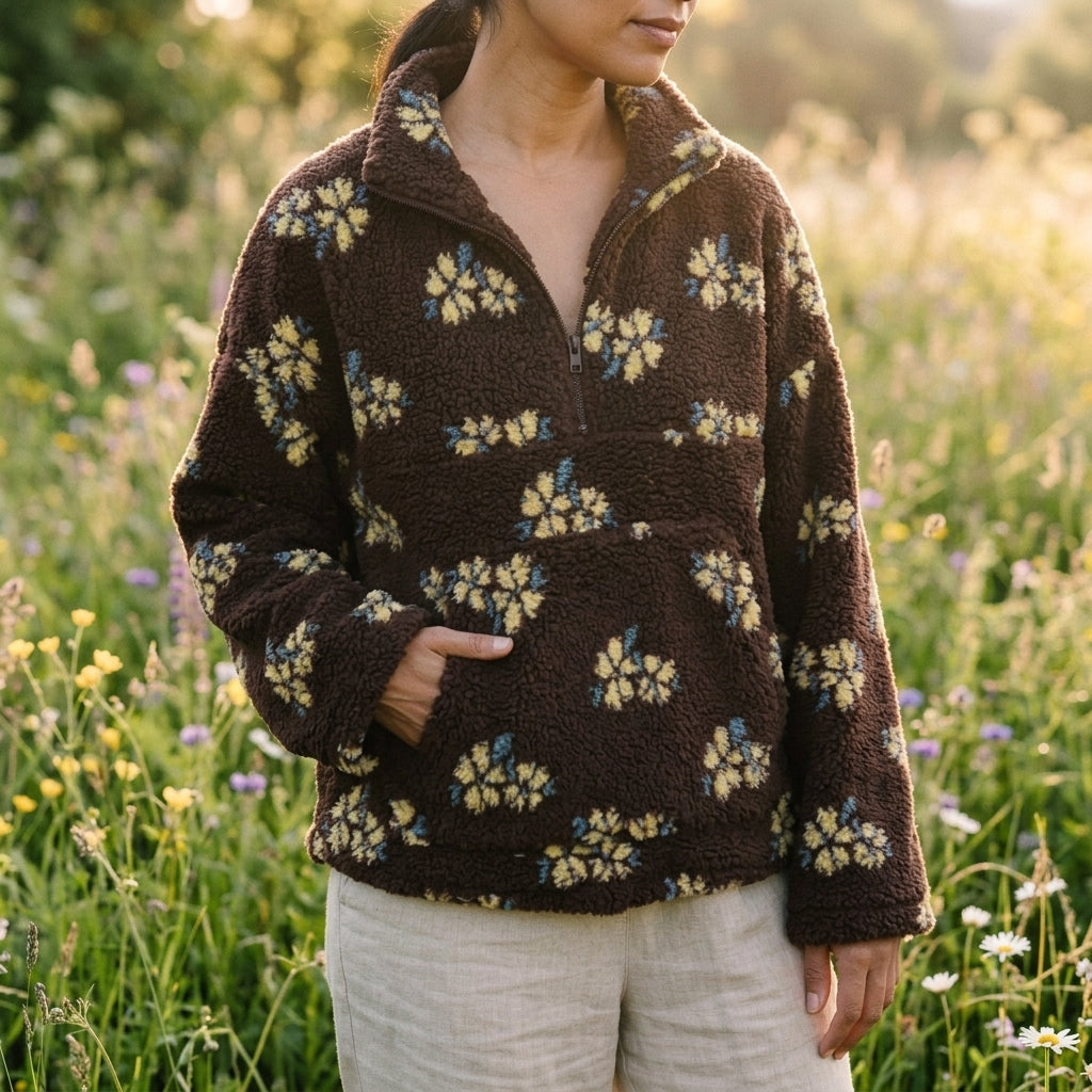 Women’s Cozy Floral Print Jacket