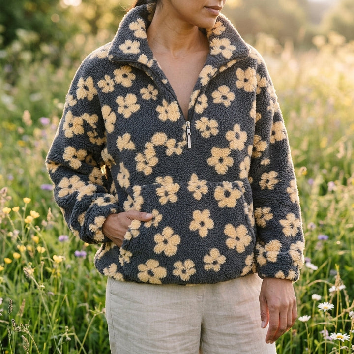 Women’s Cozy Floral Print Jacket