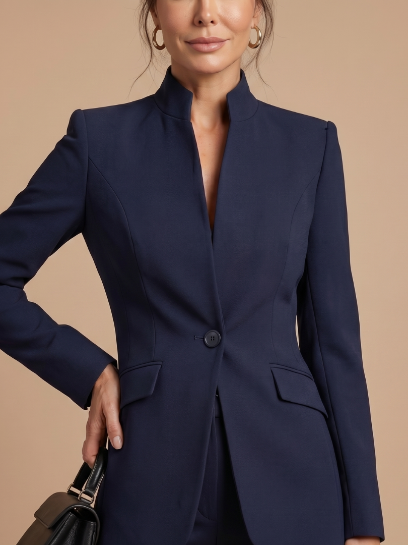 Women’s Tailored Stand Collar Suit