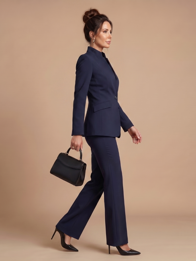 Women’s Tailored Stand Collar Suit