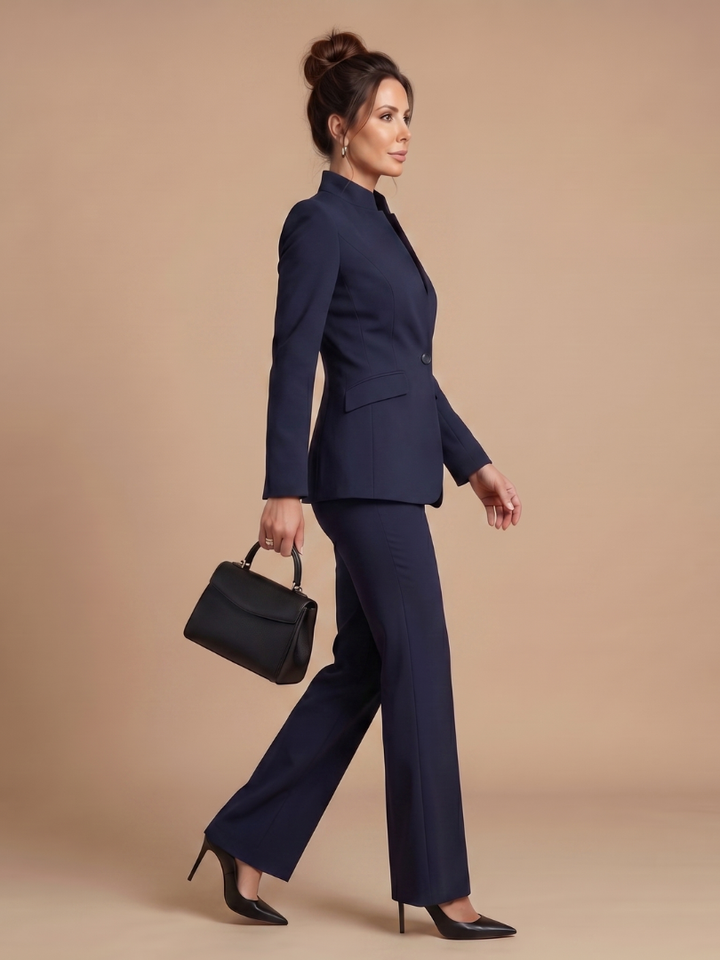 Women’s Tailored Stand Collar Suit