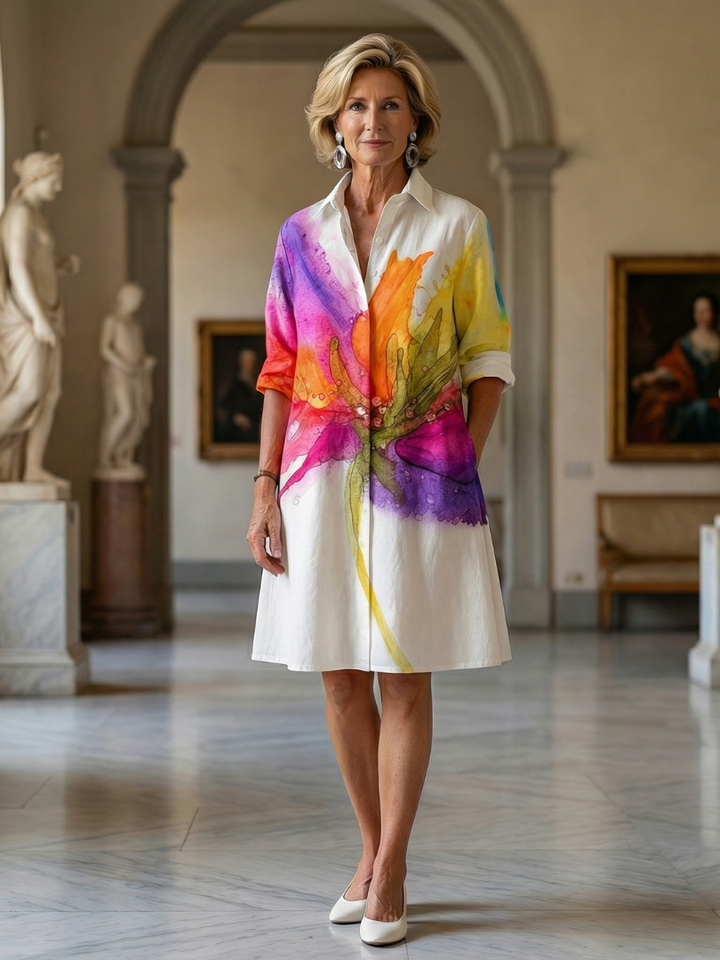Women’s Floral Print Garden Party Dress