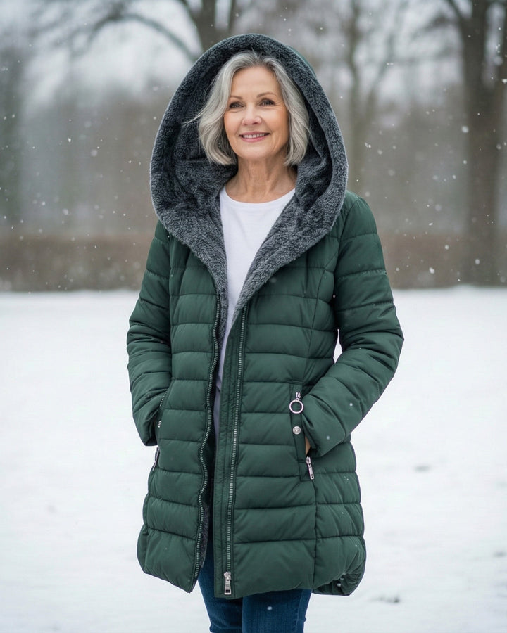 Women’s Fleece Lined Winter Puffer Coat