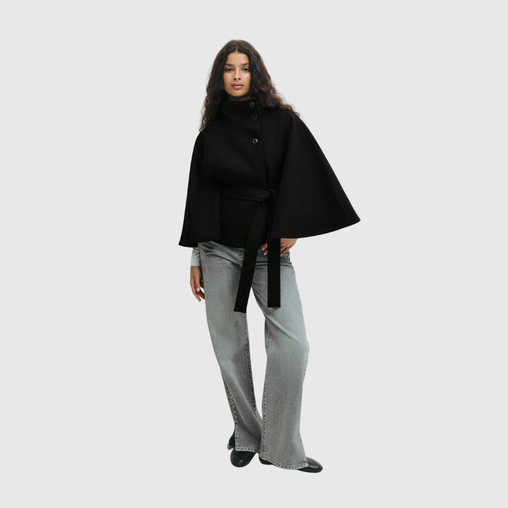 Women’s Belted Cape Jacket