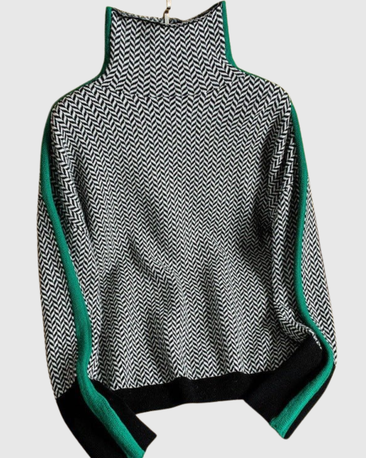 Women’s Ribbed Long-Sleeve Turtleneck Sweater