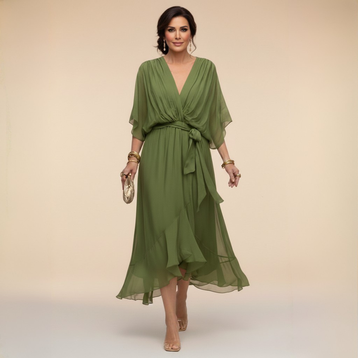 Women’s V-Neck Evening Party Dress