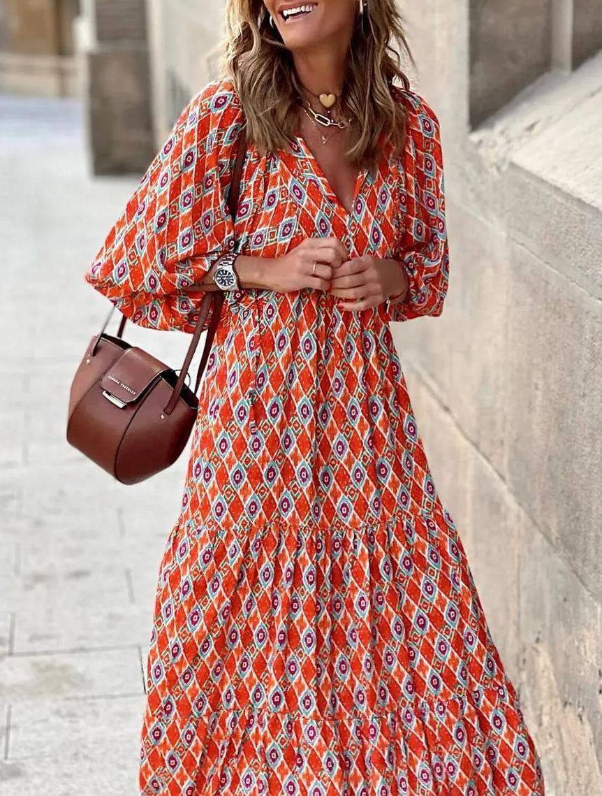 Women’s Floral Boho Maxi Dress