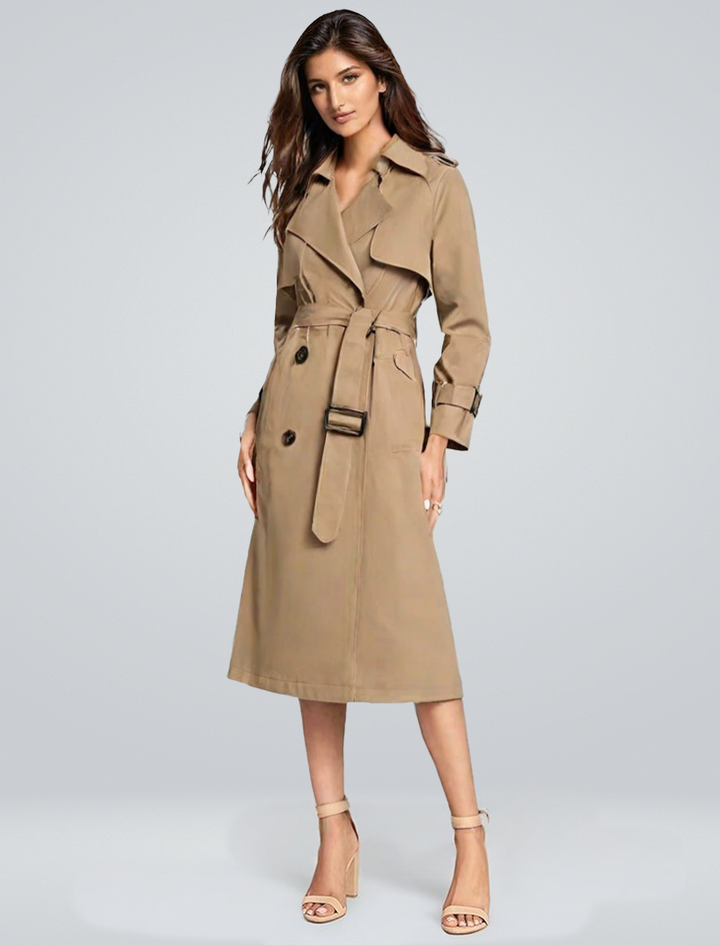 Women’s Double Breasted Belted Trench Coat