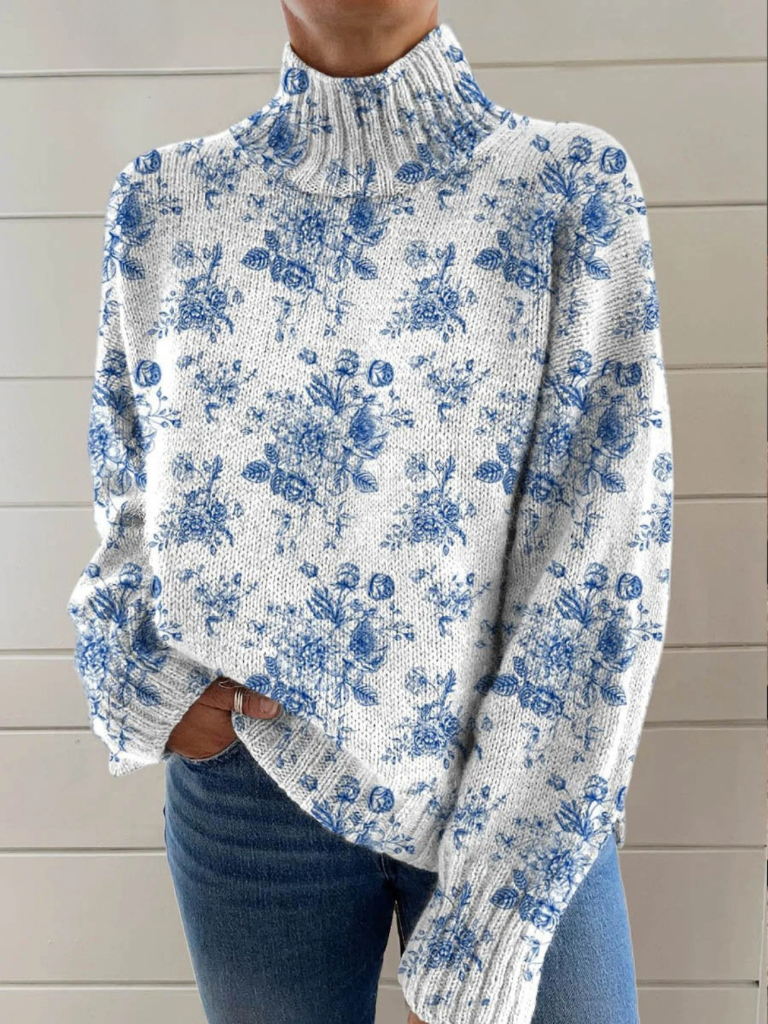 Women’s Turtleneck Long Sleeve Sweater