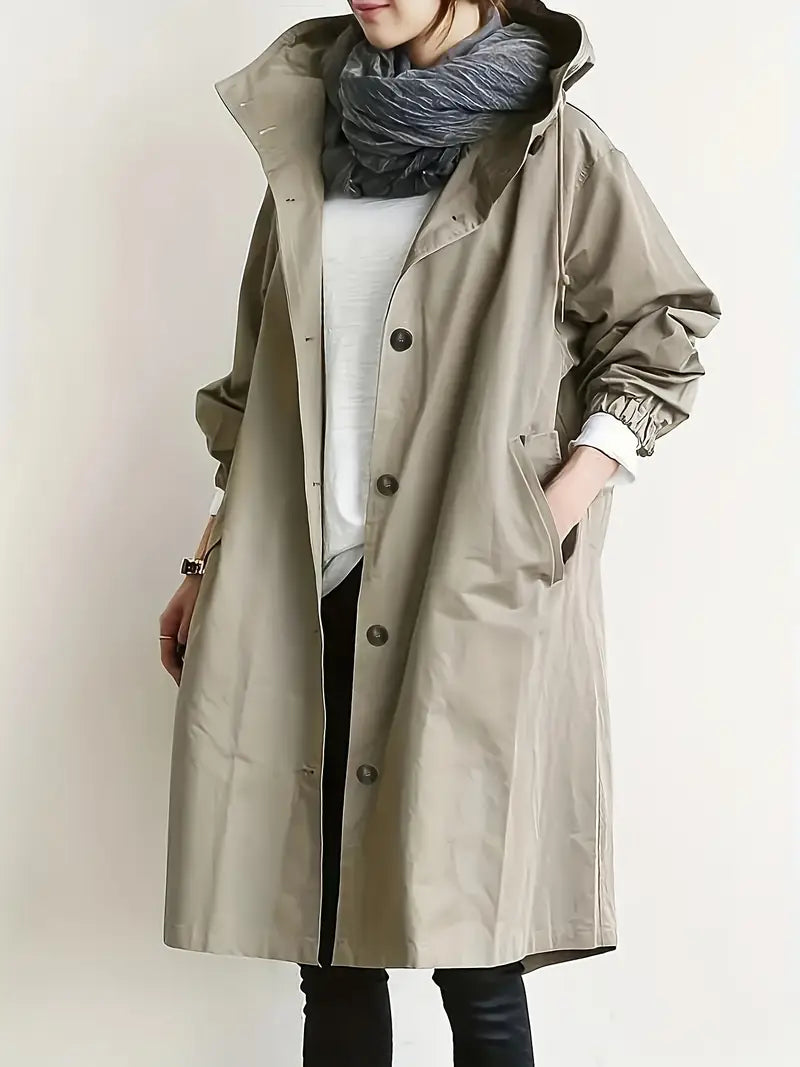 Women’s Double-Breasted Belted Trench Coat