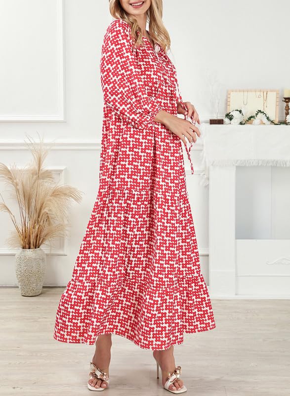 Women’s Floral Boho Maxi Dress