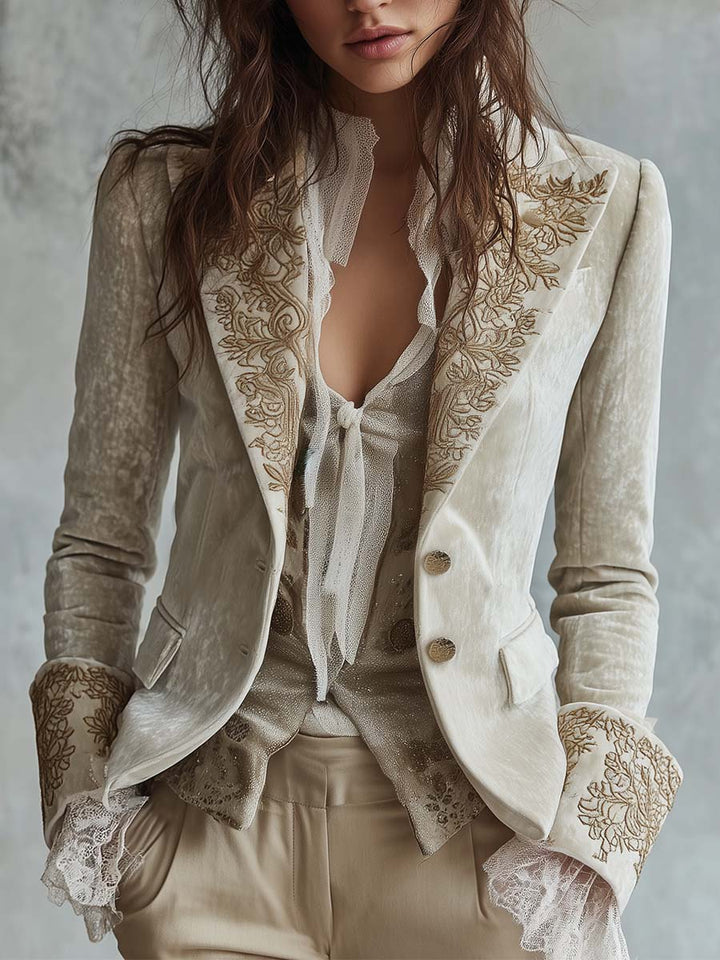 Women’s Embroidered Tailored Blazer