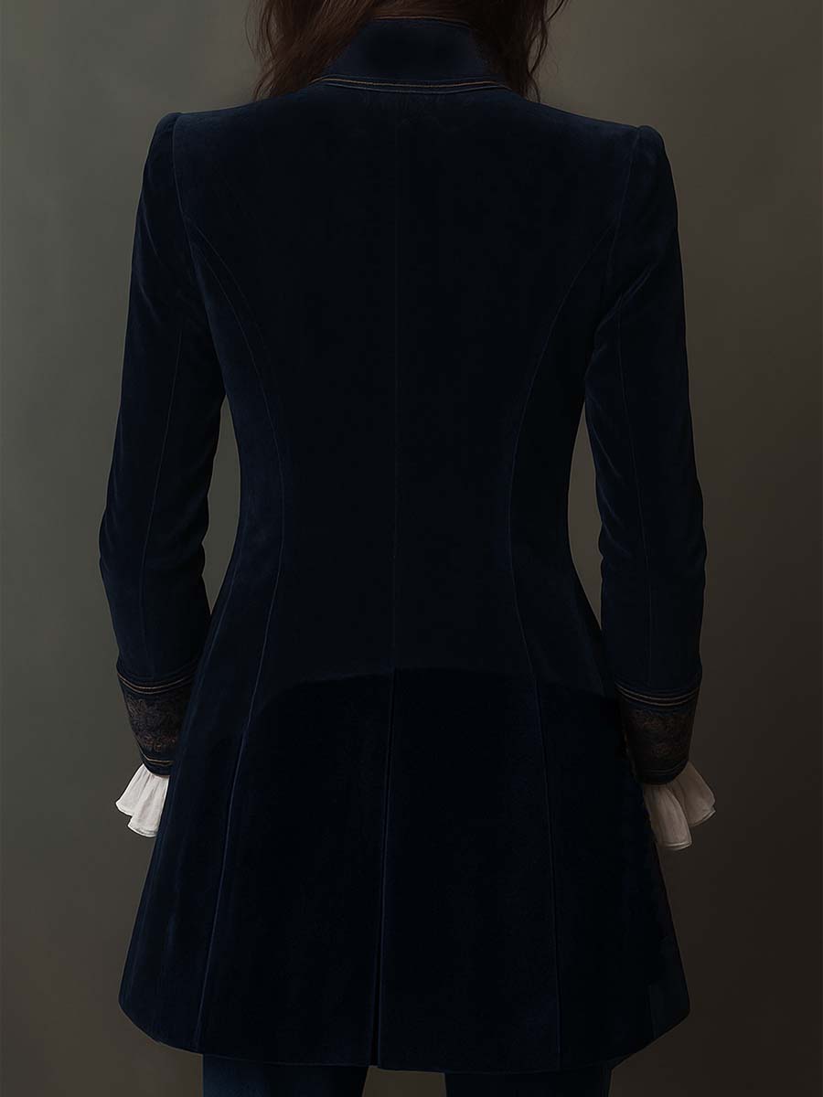 Women’s Longline Vintage Embroidered Jacket