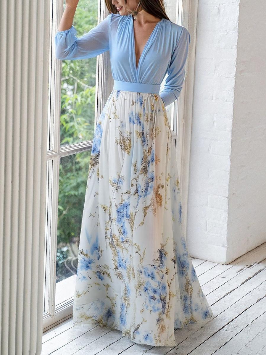 Women’s Floral Print Maxi Dress