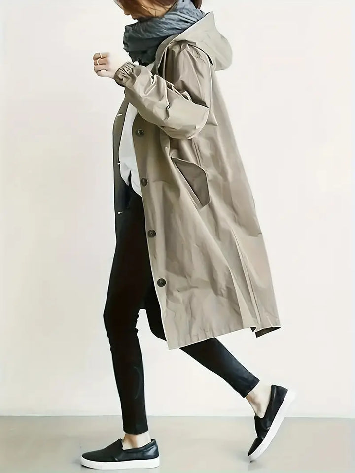 Women’s Double-Breasted Belted Trench Coat