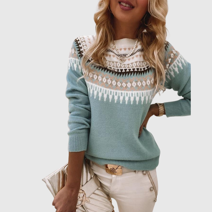 Women’s Long Sleeve Knit Pullover Sweater