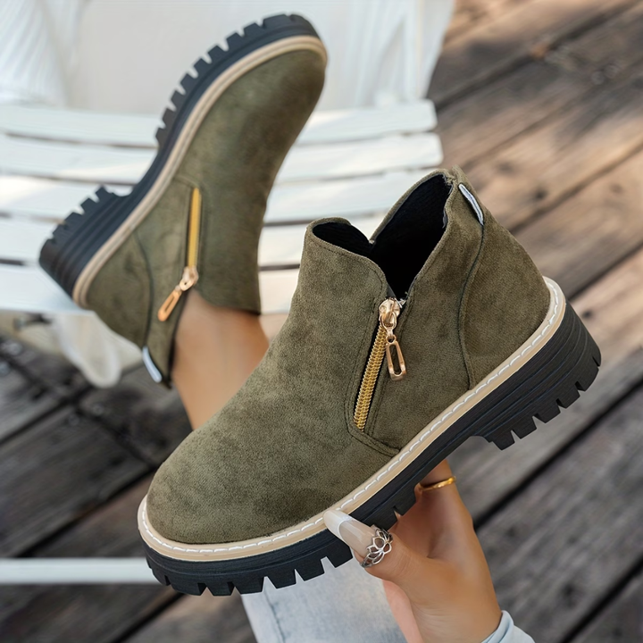 Women’s Comfort Low Heel Ankle Boots
