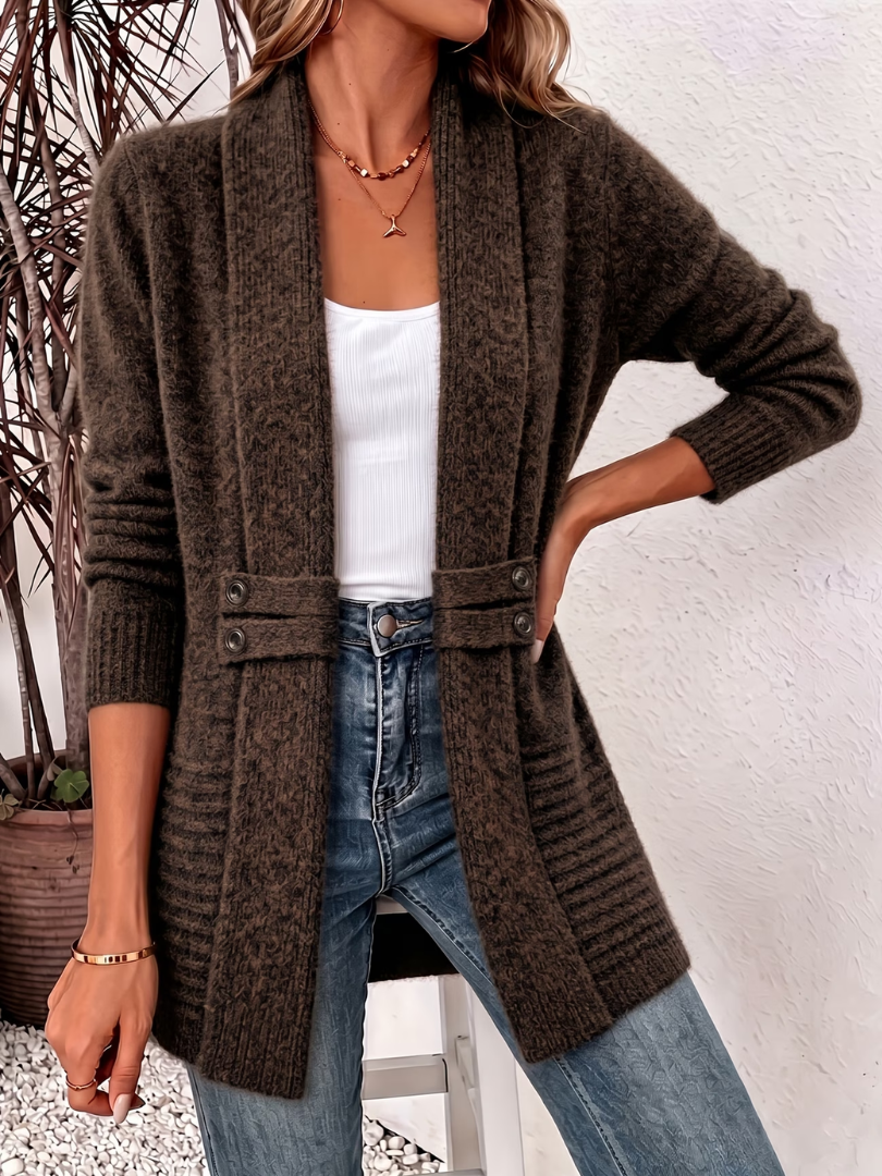 Women’s Lightweight Braided Knit Cardigan