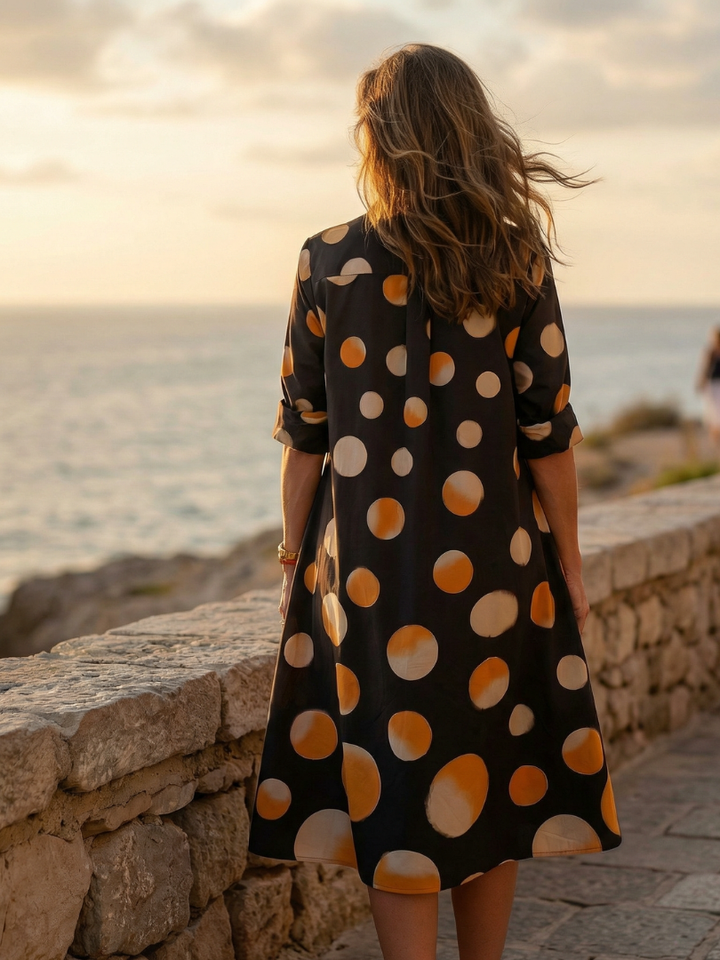 Women’s Polka Dot Evening Dress