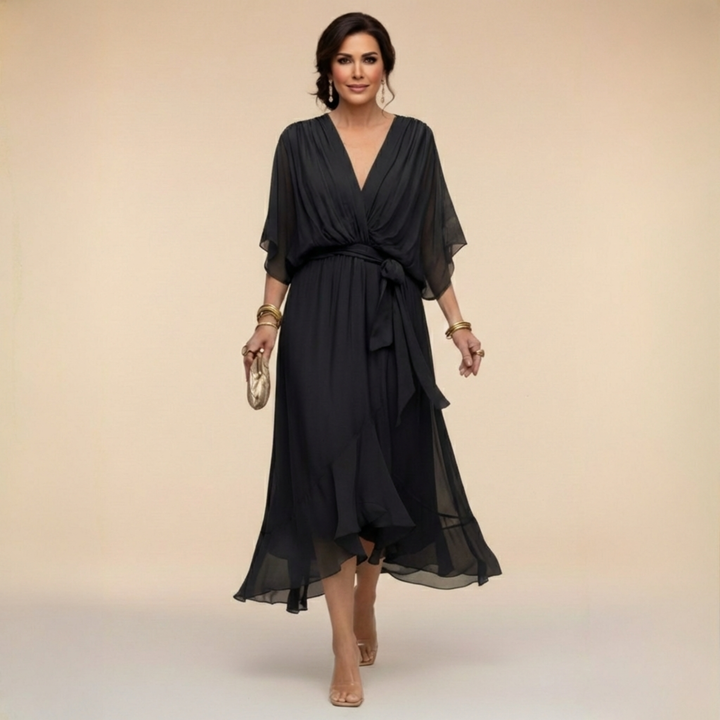 Women’s V-Neck Evening Party Dress