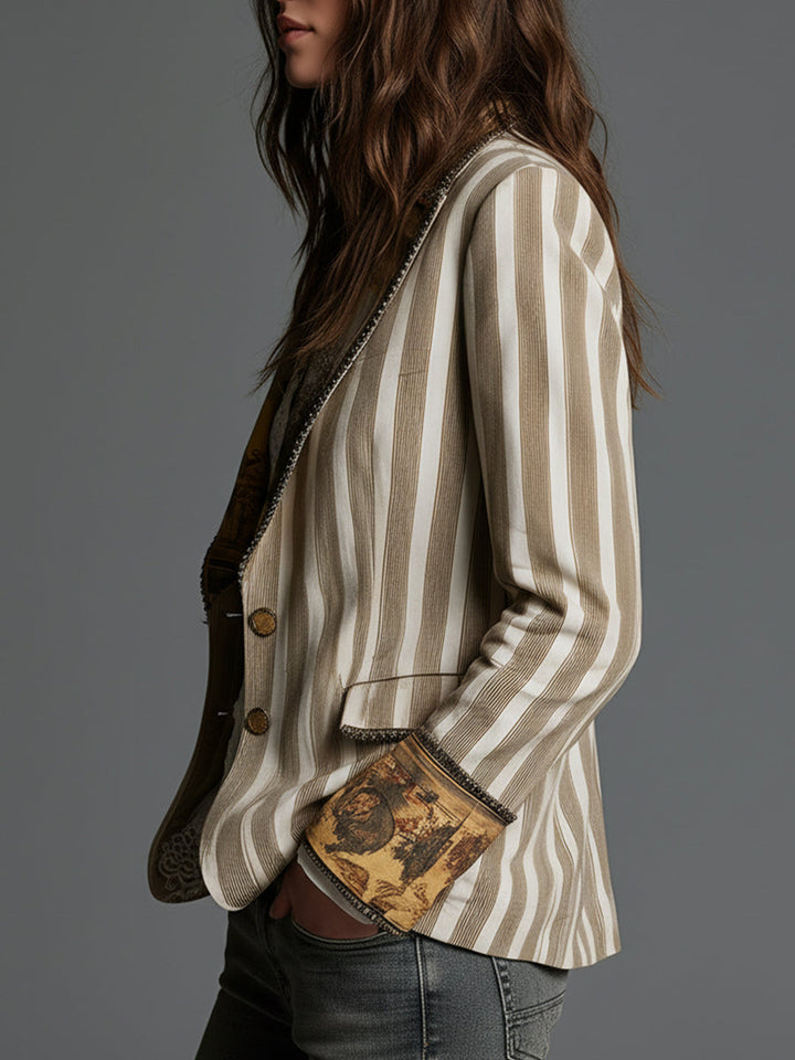 Women’s Tailored Striped Blazer