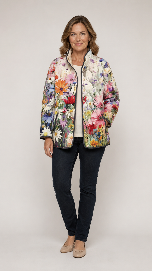 Women’s Vintage Floral Quilted Jacket