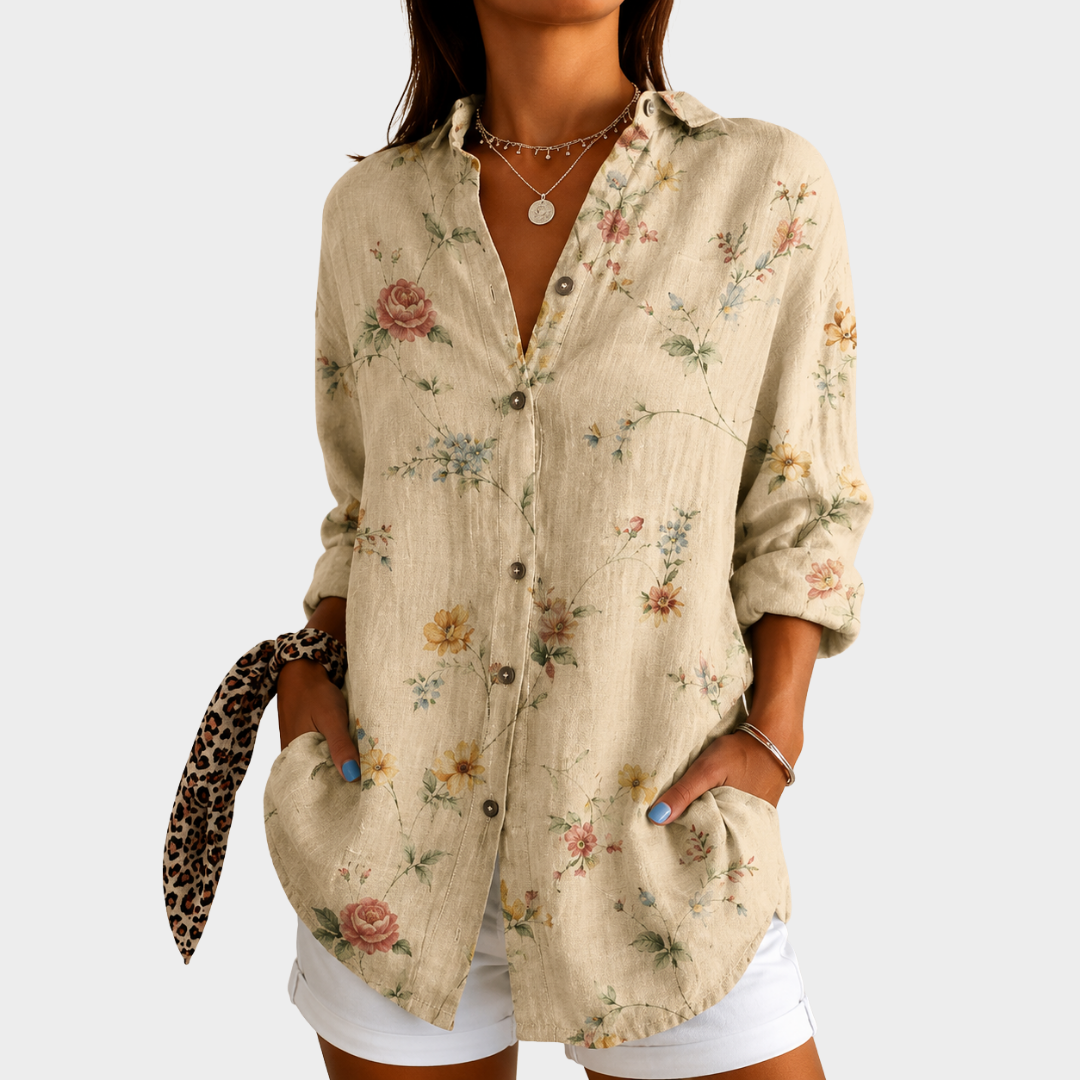 Women’s Lightweight Floral Print Blouse
