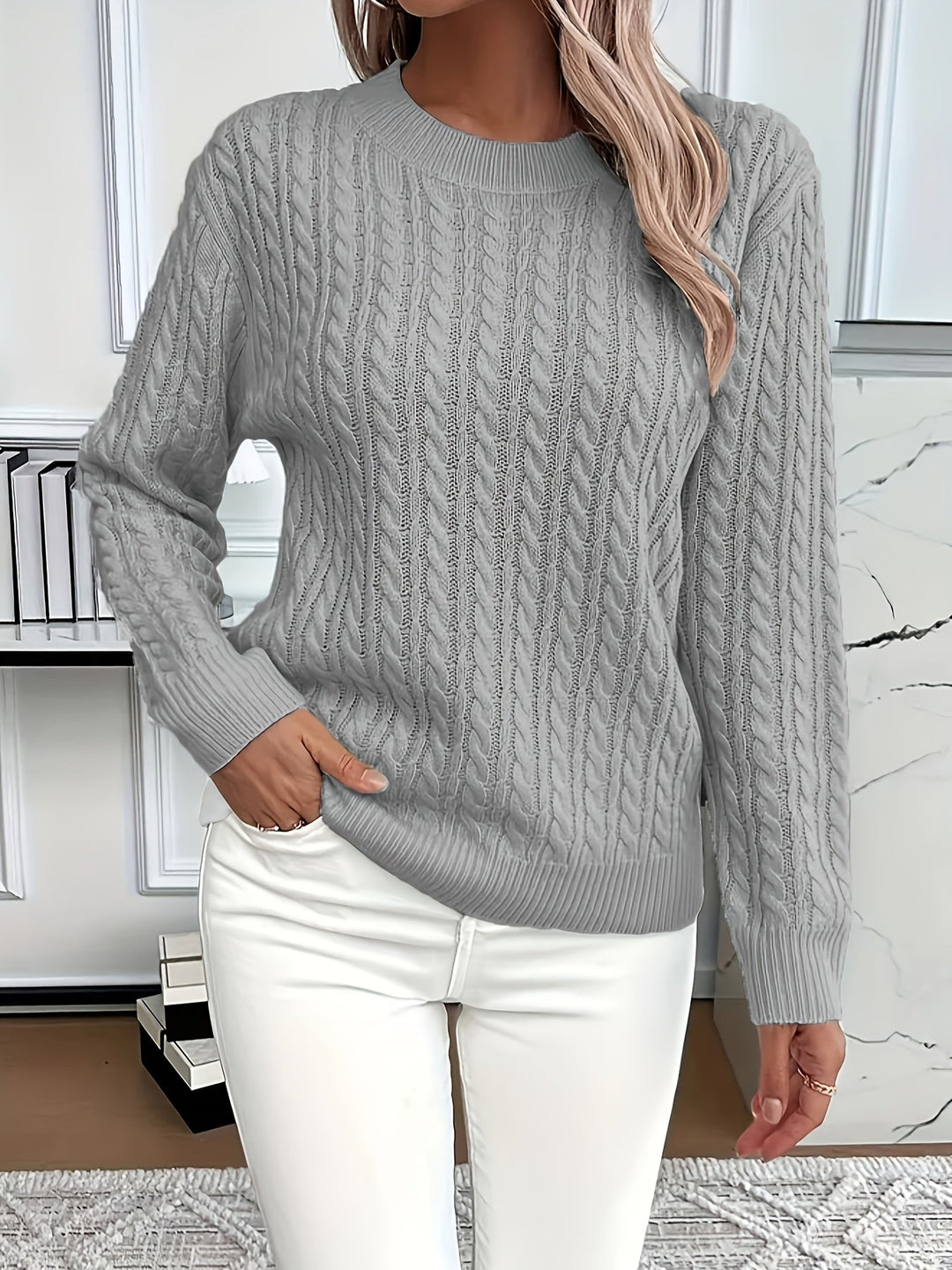 Women’s Cable Knit Winter Jumper