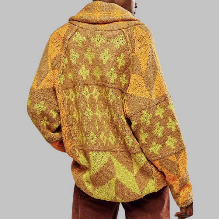 Women’s Vintage Oversized Button-Down Cardigan