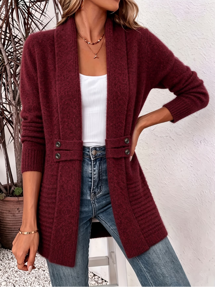 Women’s Lightweight Braided Knit Cardigan