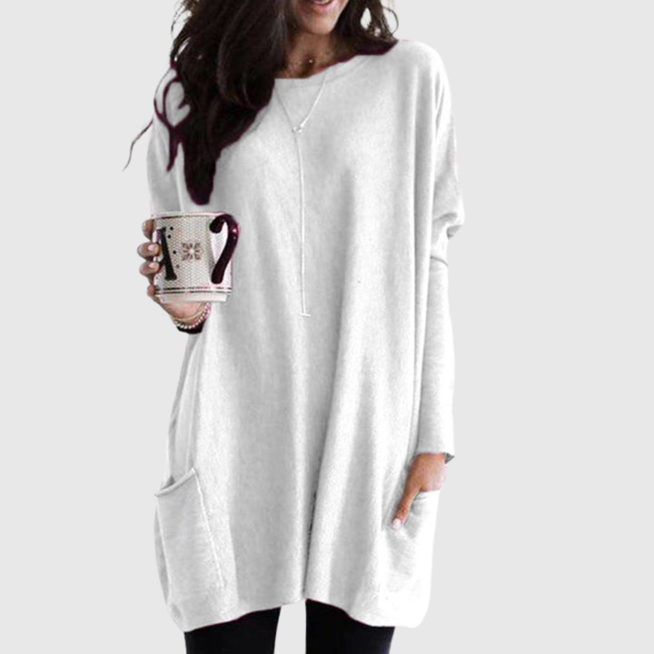 Women’s Relaxed Longline Pocket Tunic Top