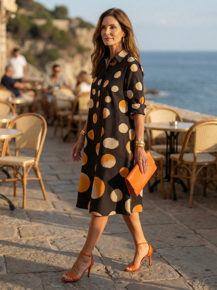 Women’s Polka Dot Evening Dress