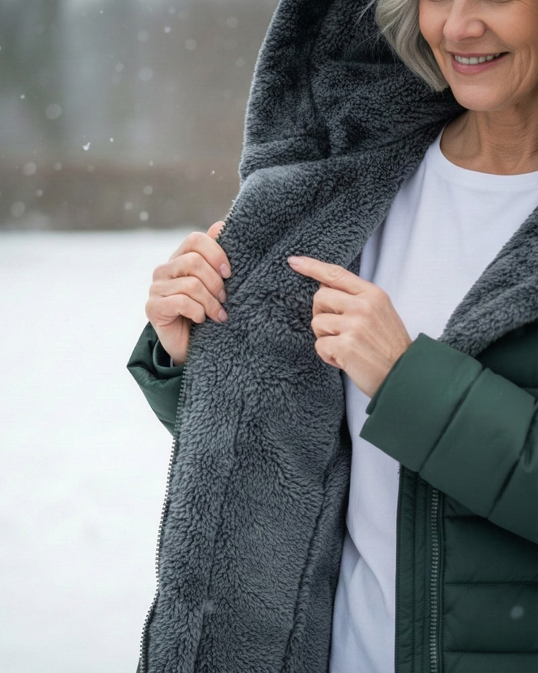 Women’s Fleece Lined Winter Puffer Coat