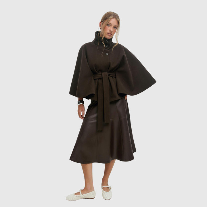 Women’s Belted Cape Jacket
